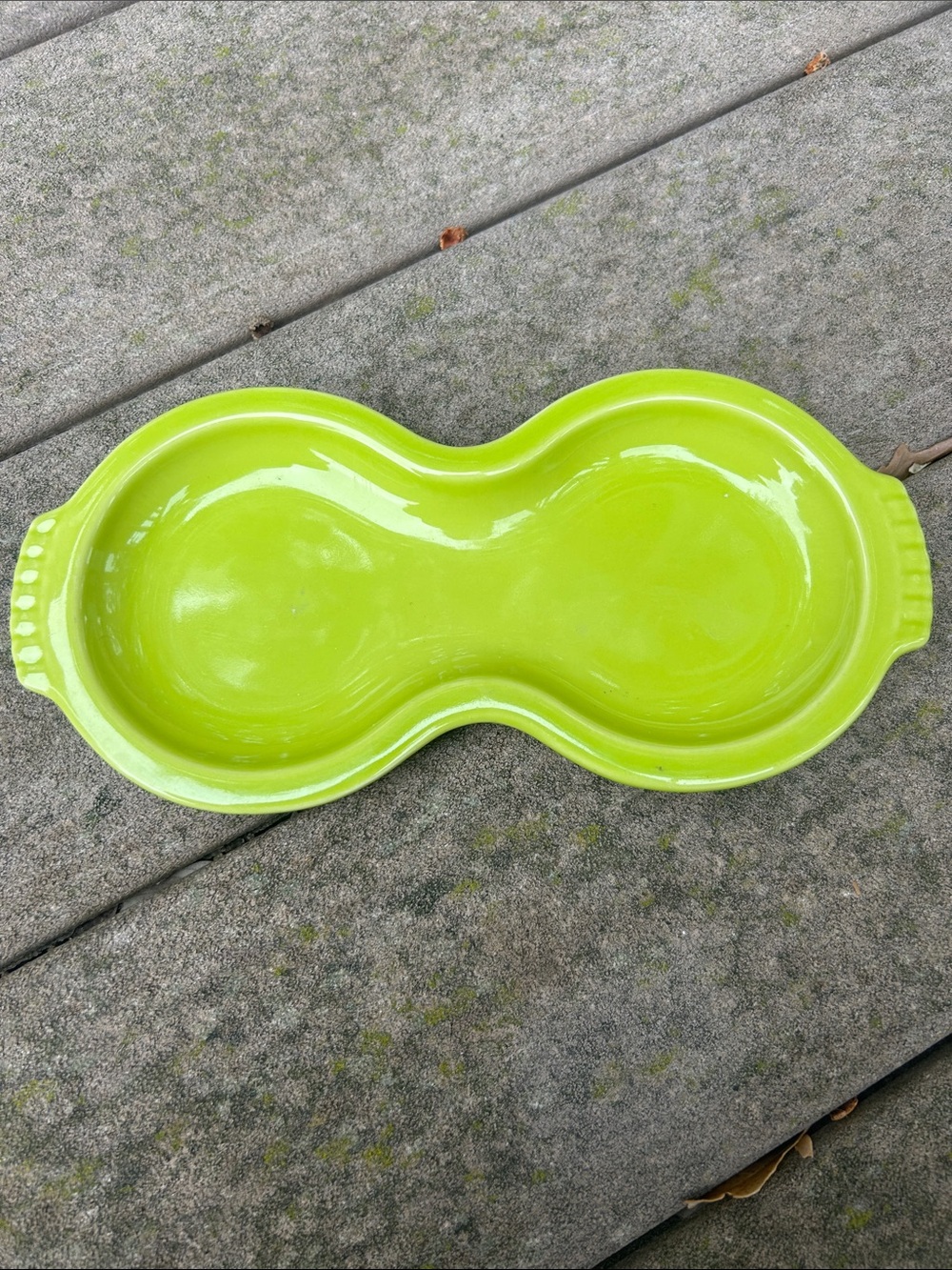 Fiesta Lime Green Ceramic Sugar and creamer Tray